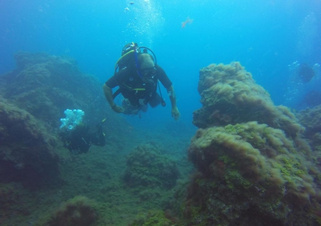 explorando el fondo marino